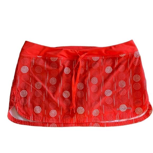 Patagonia Skirt Athletic Running Hiking Skort Spandex Red Shorts size large - Picture 3 of 5
